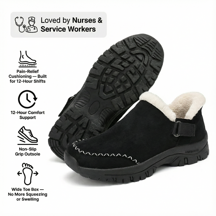 NursePro 12-timmars Skift Träskor — Plantar Fasciit &amp; Hälavlastning för Ryggsmärta, Hallux Valgus &amp; Breda Fötter (BOGO)